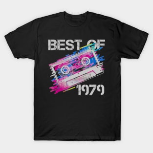 41th Birthday Gift 1979 Vintage casette best of 41 Years T-Shirt